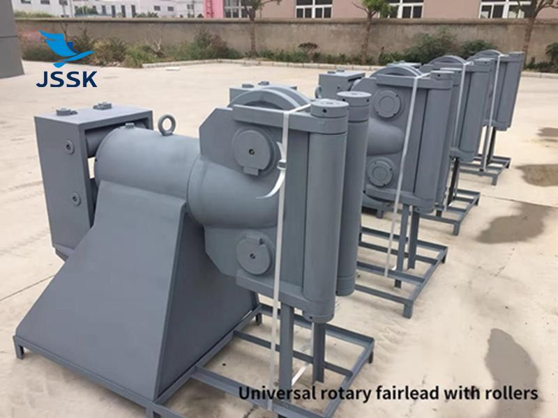 雙滑輪360°旋轉(zhuǎn)導(dǎo)纜器帶四滾柱